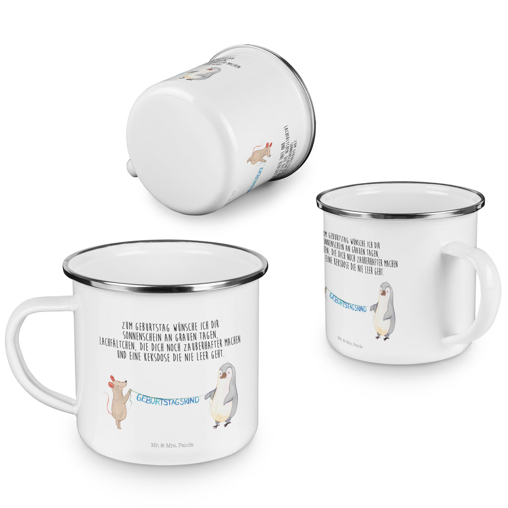 Camping Emaille Tasse Maus Pinguin Geburtstag Campingtasse, Trinkbecher, Metalltasse, Outdoor Tasse, Emaille Trinkbecher, Blechtasse Outdoor, Emaille Campingbecher, Edelstahl Trinkbecher, Metalltasse für Camping, Kaffee Blechtasse, Camping Tasse Metall, Geburtstag, Geburtstagsgeschenk, Geschenk, Maus, Pinguin, Geburtstage, Happy Birthday, Geburtstagsfeier