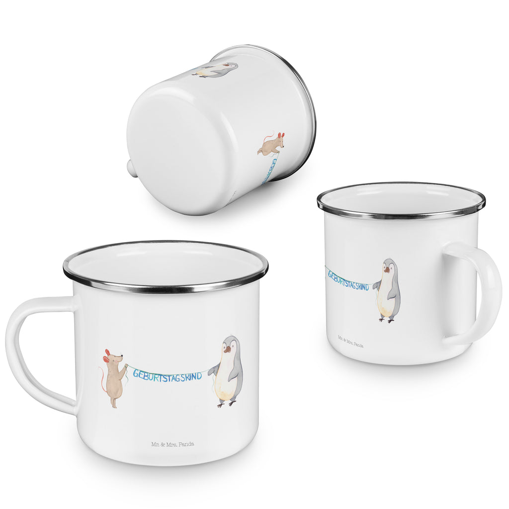 Camping Emaille Tasse Maus Pinguin Geburtstag Campingtasse, Trinkbecher, Metalltasse, Outdoor Tasse, Emaille Trinkbecher, Blechtasse Outdoor, Emaille Campingbecher, Edelstahl Trinkbecher, Metalltasse für Camping, Kaffee Blechtasse, Camping Tasse Metall, Geburtstag, Geburtstagsgeschenk, Geschenk, Maus, Pinguin, Geburtstage, Happy Birthday, Geburtstagsfeier