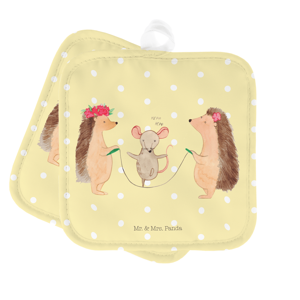 2er Set Topflappen  Igel Seilhüpfen Topflappen, Topfuntersetzer, Ofenhandschuh, Topflappen Set, Topflappen lustig, Topflappen mit Spruch, Tiermotive, Gute Laune, lustige Sprüche, Tiere, Igel, Maus, Seilspringen, Seilhüpfen, Kinder, Kindergarten