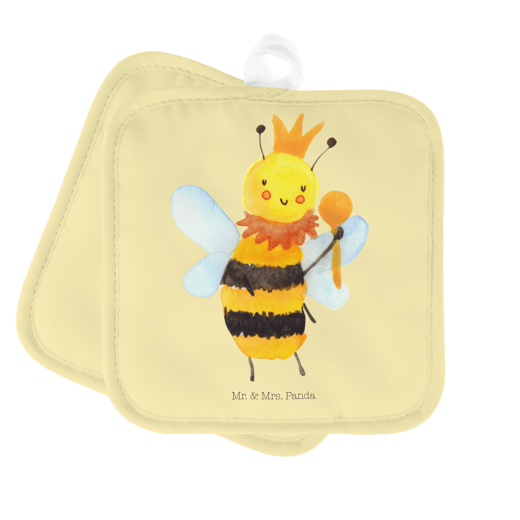 2er Set Topflappen  Biene König Topflappen, Topfuntersetzer, Ofenhandschuh, Topflappen Set, Topflappen lustig, Topflappen mit Spruch, Biene, Wespe, Hummel