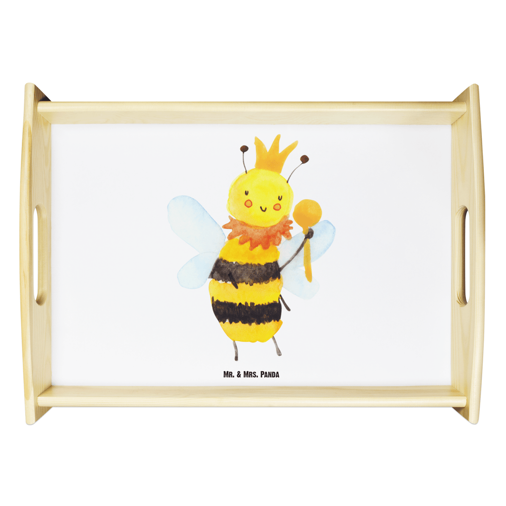 Serviertablett Biene König Tablett, Holztablett, Küchentablett, Dekotablett, Frühstückstablett, Biene, Wespe, Hummel