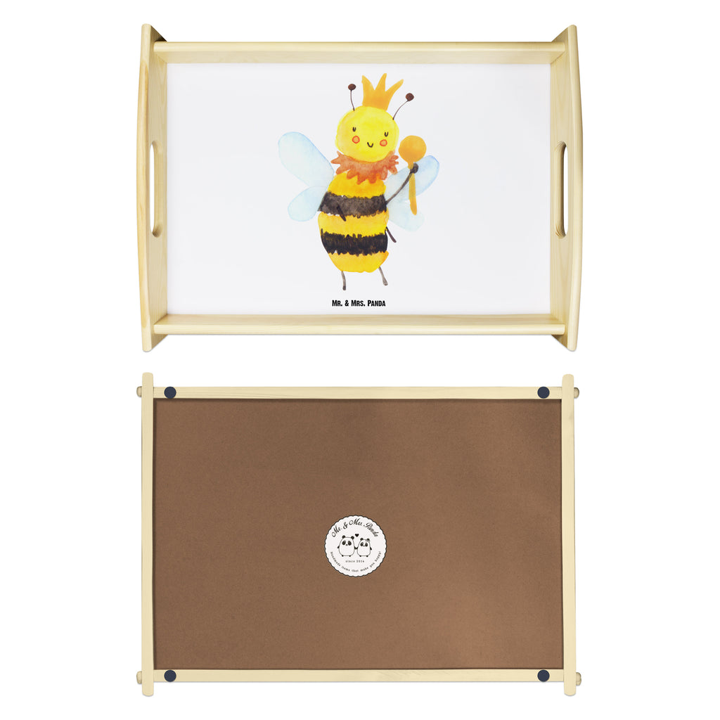 Serviertablett Biene König Tablett, Holztablett, Küchentablett, Dekotablett, Frühstückstablett, Biene, Wespe, Hummel