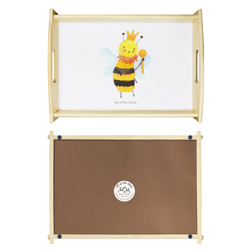 Serviertablett Biene König Tablett, Holztablett, Küchentablett, Dekotablett, Frühstückstablett, Biene, Wespe, Hummel