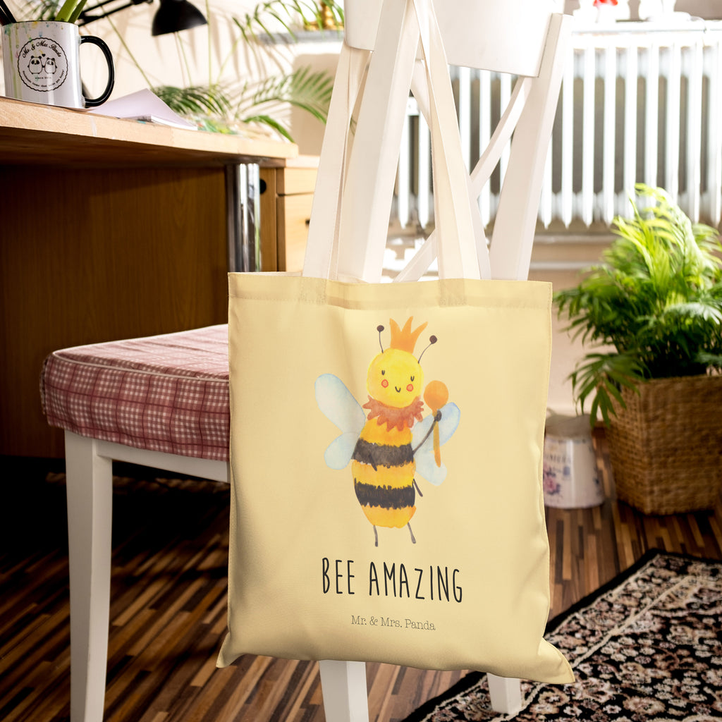 Einkaufstasche Biene König Tragetasche, Tasche, Beutel, Stofftasche, Baumwolltasche, Umhängetasche, Shopper, Biene, Wespe, Hummel