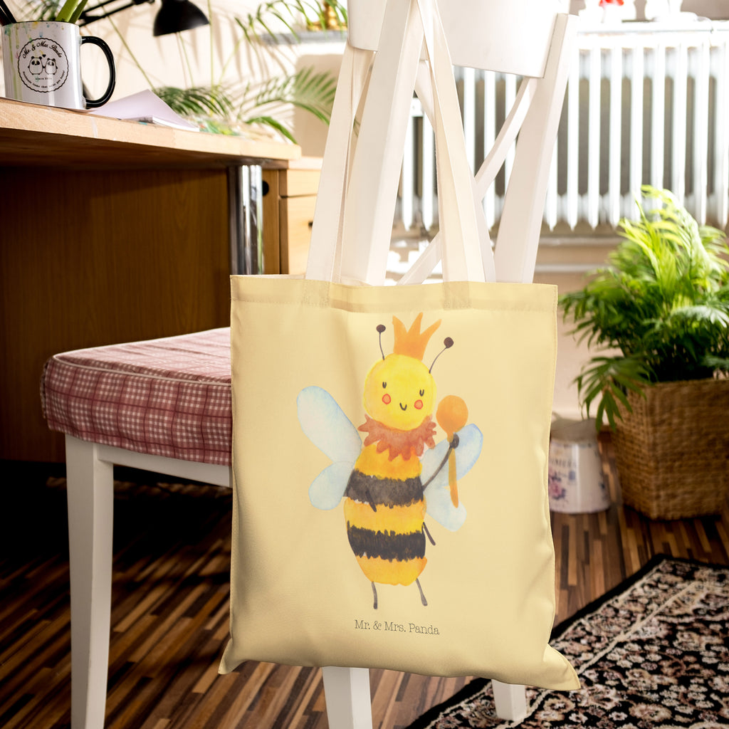 Einkaufstasche Biene König Tragetasche, Tasche, Beutel, Stofftasche, Baumwolltasche, Umhängetasche, Shopper, Biene, Wespe, Hummel