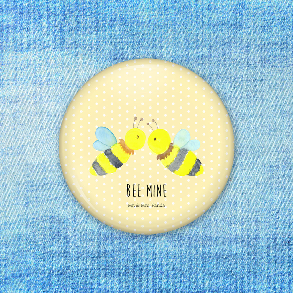 50mm Button Biene Liebe 50mm Button, Button, Pin, Anstecknadel, Biene, Wespe, Hummel
