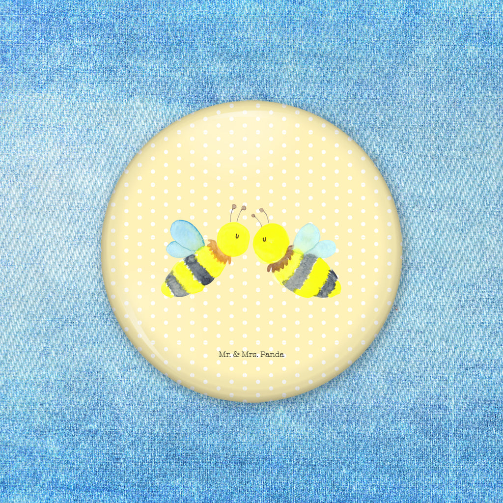 50mm Button Biene Liebe 50mm Button, Button, Pin, Anstecknadel, Biene, Wespe, Hummel