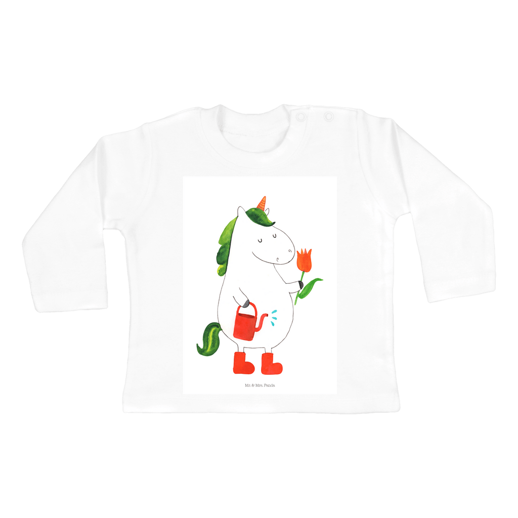 12-18 Monate Baby Longsleeve Einhorn Gärtner Mädchen, Jungen, Baby, Langarm, Bio, Kleidung, Einhorn, Einhörner, Einhorn Deko, Pegasus, Unicorn, Luftballon, Gießkanne, Giesskanne, Lebenslust, Freude, Blume, Freundin, Garten, Stiefel