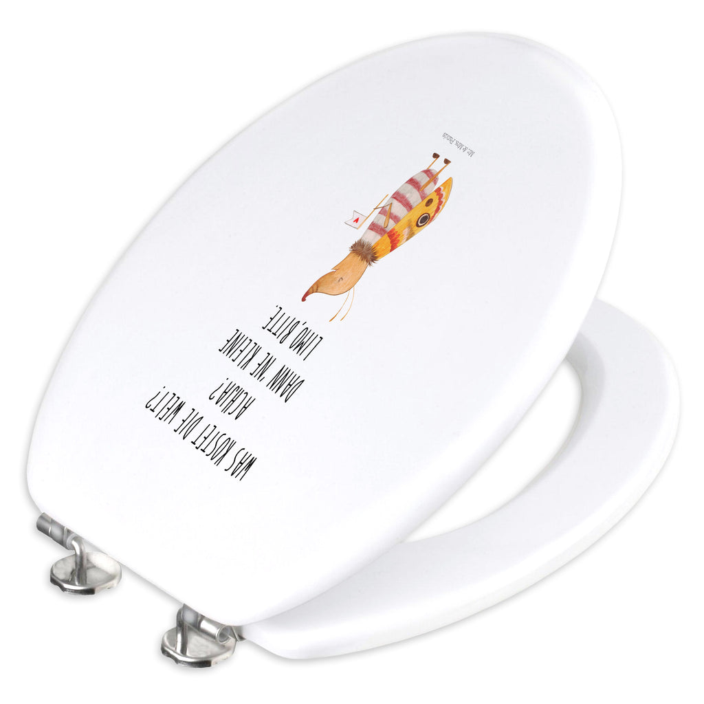 Motiv WC Sitz Nachtfalter mit Fähnchen Klobrille, Klodeckel, Toilettendeckel, WC-Sitz, Toilette, Tiermotive, Gute Laune, lustige Sprüche, Tiere, Nachtfalter, Käfer, Spruch lustig, Spruch witzig, süß, niedlich, Küche Deko, Was kostet die Welt