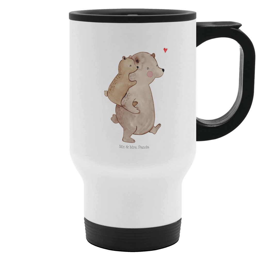 Thermobecher Papa Bär Thermobecher, To Go Becher, Thermotasse, Kaffeebecher, Isolierbecher, Thermobecher To Go, Warmhaltetasse, Edelstahlbecher, Reisebecher, Tasse mit Deckel, Thermobecher für 400 ml, Kaffeetasse zum Mitnehmen, Tasse zum Mitnehmen, Spülmaschinenfest, Familie, Vatertag, Muttertag, Bruder, Schwester, Mama, Papa, Oma, Opa, Geschenk, Vater, Papi, Vati, Onkel, Geburtstag