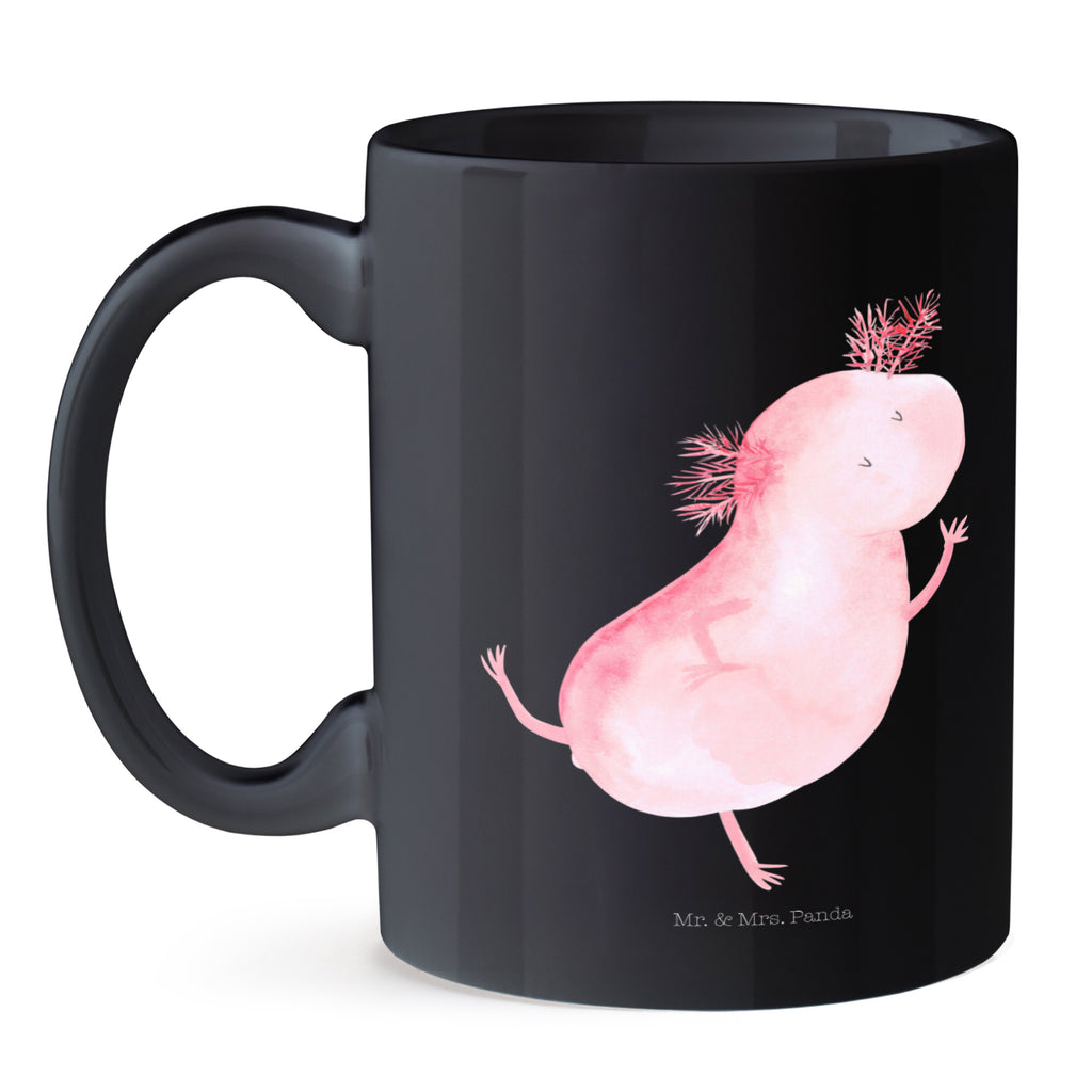Tasse Axolotl tanzt Axolotl, Axolot, Schwanzlurch, Lurch, Lurche, Dachschaden, Sterne, verrückt, Freundin, beste Freundin Becher, Kaffeetasse, Kaffeebecher, Tee, Frühstück, Büro  Axolotl, Molch