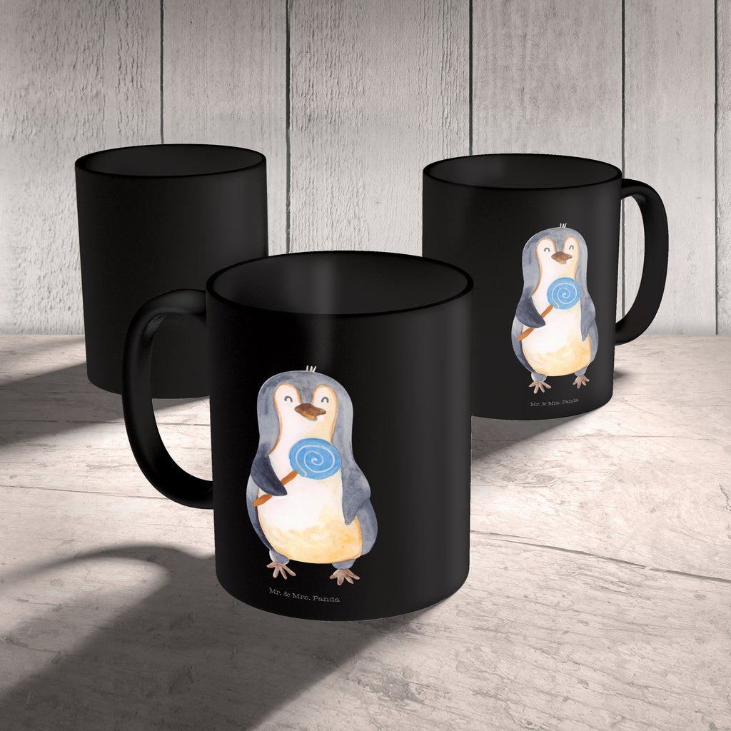 Tasse Pinguin Lolli Pinguin, Pinguine, Lolli, Süßigkeiten, Blödsinn, Spruch, Rebell, Gauner, Ganove, Rabauke Becher, Kaffeetasse, Kaffeebecher, Tee, Frühstück, Büro  Pinguin