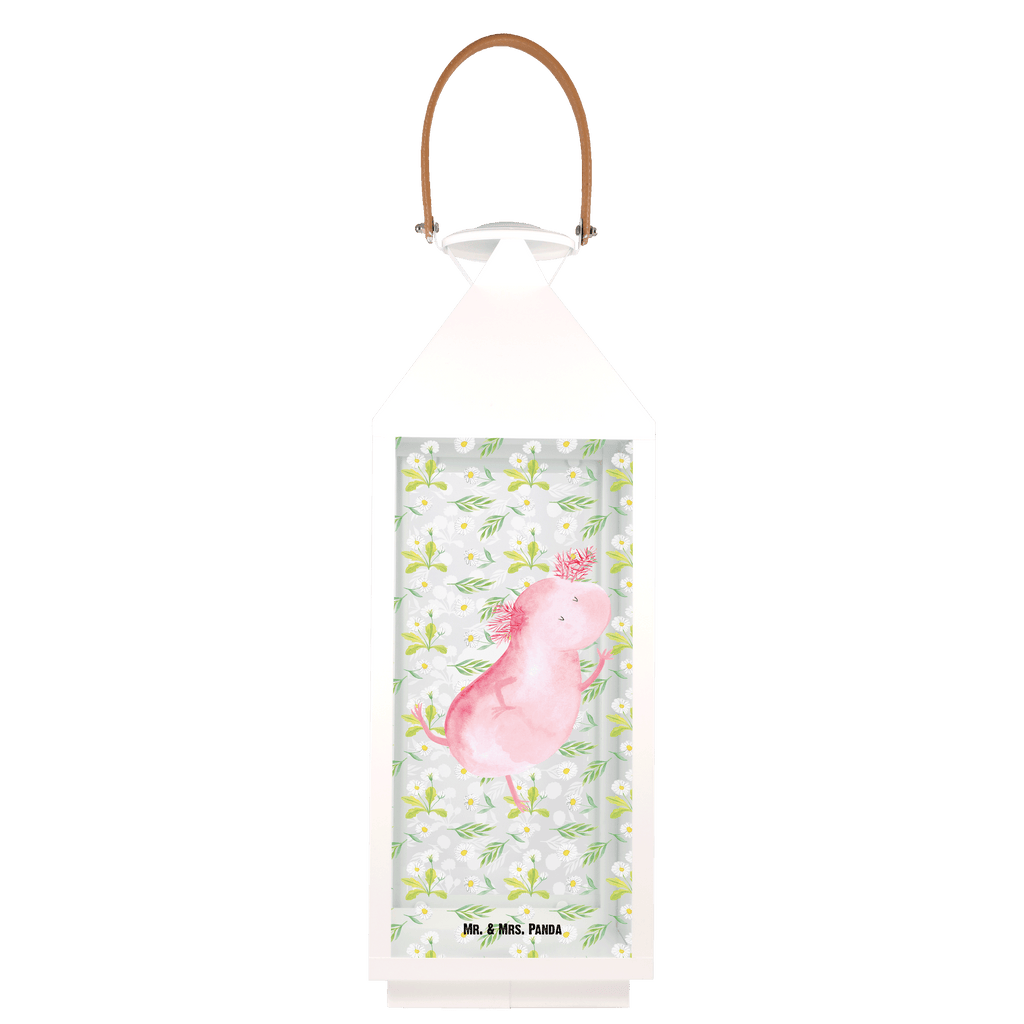 Deko Laterne Axolotl tanzt Gartenlampe, Gartenleuchte, Gartendekoration, Gartenlicht, Laterne  kleine Laternen, XXL Laternen, Laterne groß, Axolotl, Molch, Axolot, Schwanzlurch, Lurch, Lurche, Dachschaden, Sterne, verrückt, Freundin, beste Freundin