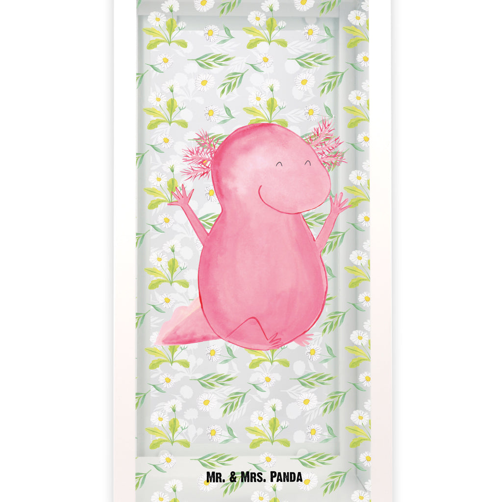 Deko Laterne Axolotl Hurra Gartenlampe, Gartenleuchte, Gartendekoration, Gartenlicht, Laterne  kleine Laternen, XXL Laternen, Laterne groß, Axolotl, Molch, Axolot, Schwanzlurch, Lurch, Lurche, fröhlich, Spaß, Freude, Motivation, Zufriedenheit