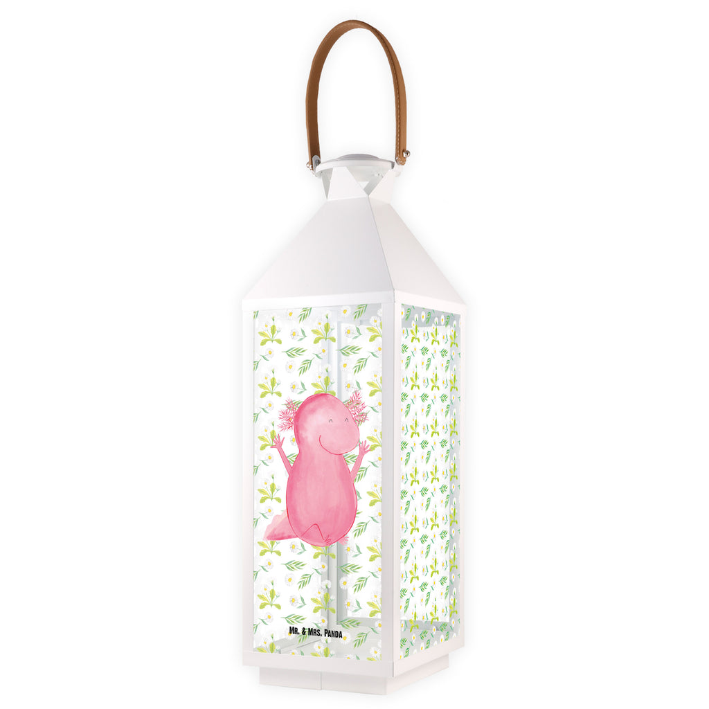 Deko Laterne Axolotl Hurra Gartenlampe, Gartenleuchte, Gartendekoration, Gartenlicht, Laterne  kleine Laternen, XXL Laternen, Laterne groß, Axolotl, Molch, Axolot, Schwanzlurch, Lurch, Lurche, fröhlich, Spaß, Freude, Motivation, Zufriedenheit