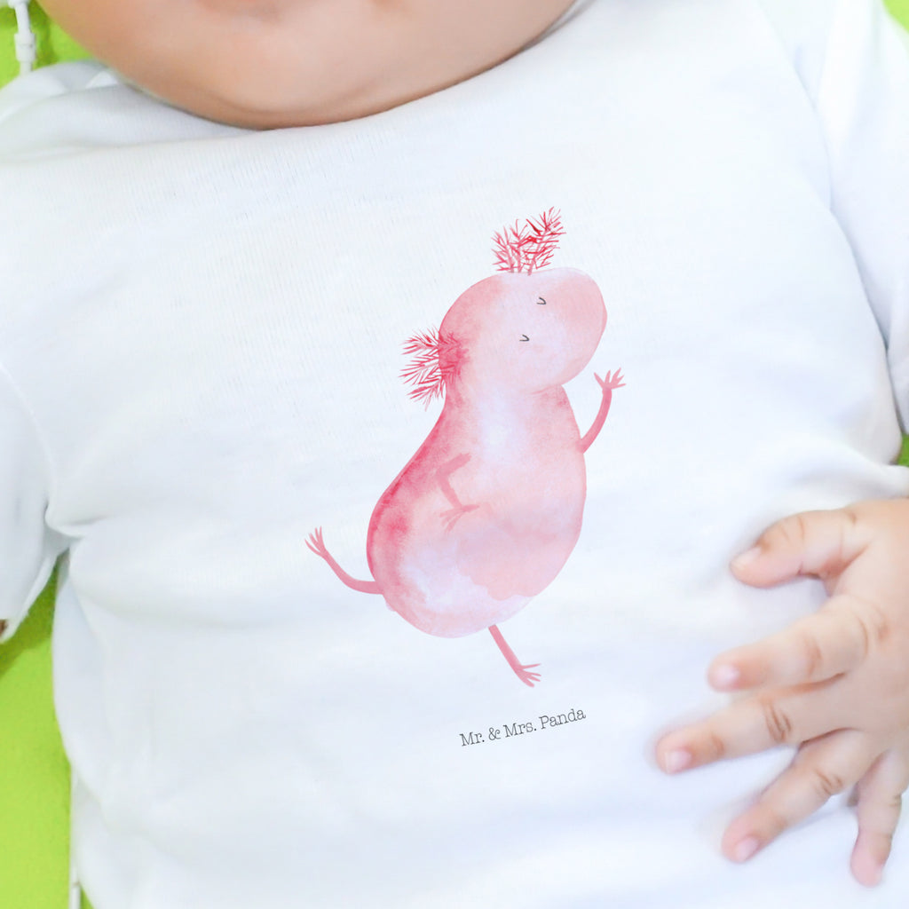 3-6 Monate Baby Longsleeve Axolotl tanzt Mädchen, Jungen, Baby, Langarm, Bio, Kleidung, Axolotl, Molch, Axolot, Schwanzlurch, Lurch, Lurche, Dachschaden, Sterne, verrückt, Freundin, beste Freundin