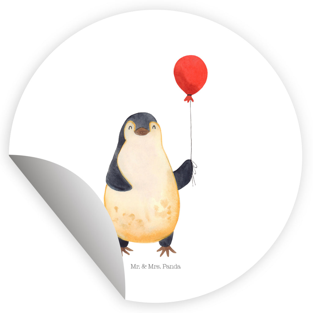 120mm Rund Aufkleber Pinguin Luftballon Sticker, Aufkleber, Etikett, Kinder, rund, Pinguin, Pinguine, Luftballon, Tagträume, Lebenslust, Geschenk Freundin, Geschenkidee, beste Freundin, Motivation, Neustart, neues Leben, Liebe, Glück
