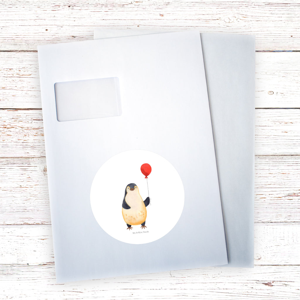 120mm Rund Aufkleber Pinguin Luftballon Sticker, Aufkleber, Etikett, Kinder, rund, Pinguin, Pinguine, Luftballon, Tagträume, Lebenslust, Geschenk Freundin, Geschenkidee, beste Freundin, Motivation, Neustart, neues Leben, Liebe, Glück