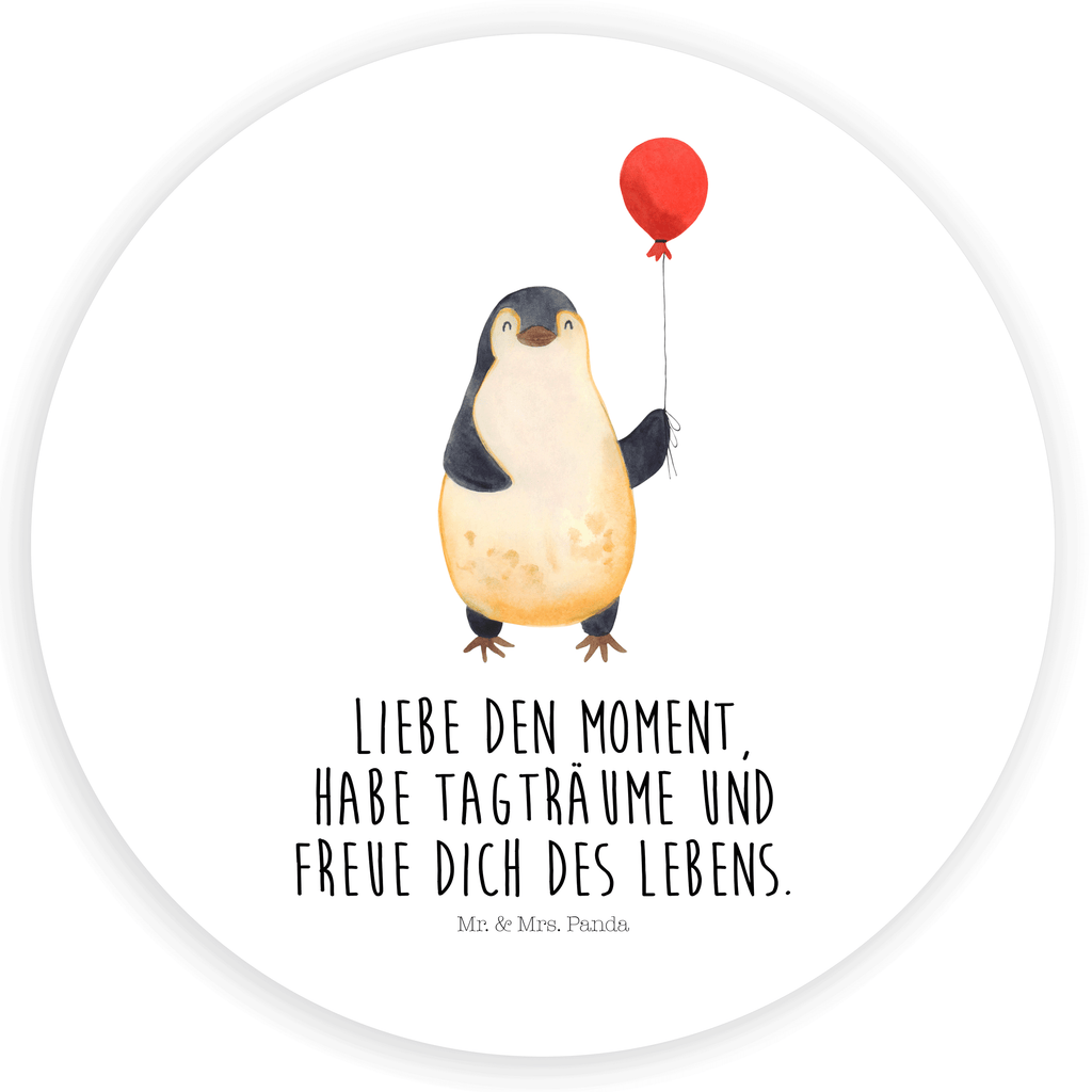 120mm Rund Aufkleber Pinguin Luftballon Sticker, Aufkleber, Etikett, Kinder, rund, Pinguin, Pinguine, Luftballon, Tagträume, Lebenslust, Geschenk Freundin, Geschenkidee, beste Freundin, Motivation, Neustart, neues Leben, Liebe, Glück