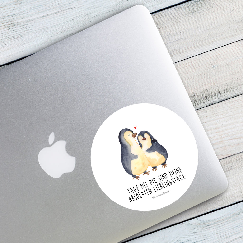 120mm Rund Aufkleber Pinguin umarmend Sticker, Aufkleber, Etikett, Kinder, rund, Pinguin, Liebe, Liebespaar, Liebesbeweis, Liebesgeschenk, Verlobung, Jahrestag, Hochzeitstag, Hochzeit, Hochzeitsgeschenk