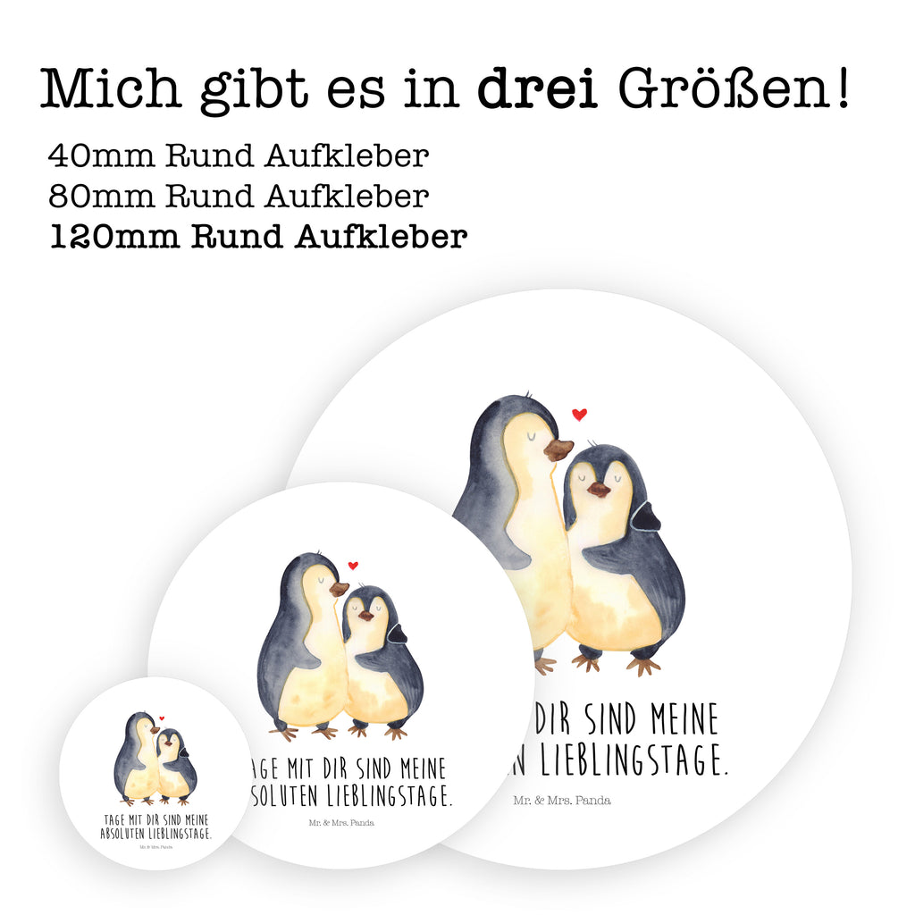 120mm Rund Aufkleber Pinguin umarmend Sticker, Aufkleber, Etikett, Kinder, rund, Pinguin, Liebe, Liebespaar, Liebesbeweis, Liebesgeschenk, Verlobung, Jahrestag, Hochzeitstag, Hochzeit, Hochzeitsgeschenk