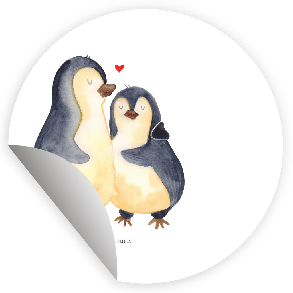 120mm Rund Aufkleber Pinguin umarmend Sticker, Aufkleber, Etikett, Kinder, rund, Pinguin, Liebe, Liebespaar, Liebesbeweis, Liebesgeschenk, Verlobung, Jahrestag, Hochzeitstag, Hochzeit, Hochzeitsgeschenk