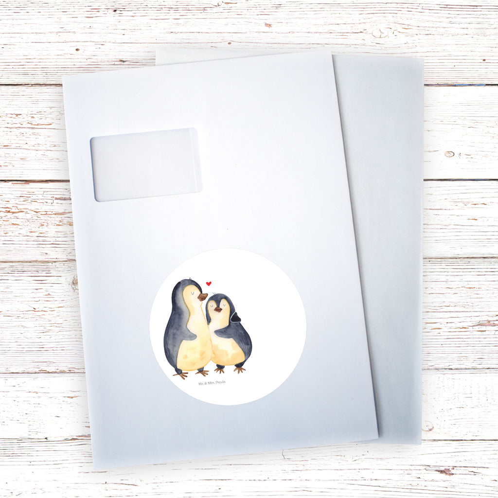 120mm Rund Aufkleber Pinguin umarmend Sticker, Aufkleber, Etikett, Kinder, rund, Pinguin, Liebe, Liebespaar, Liebesbeweis, Liebesgeschenk, Verlobung, Jahrestag, Hochzeitstag, Hochzeit, Hochzeitsgeschenk