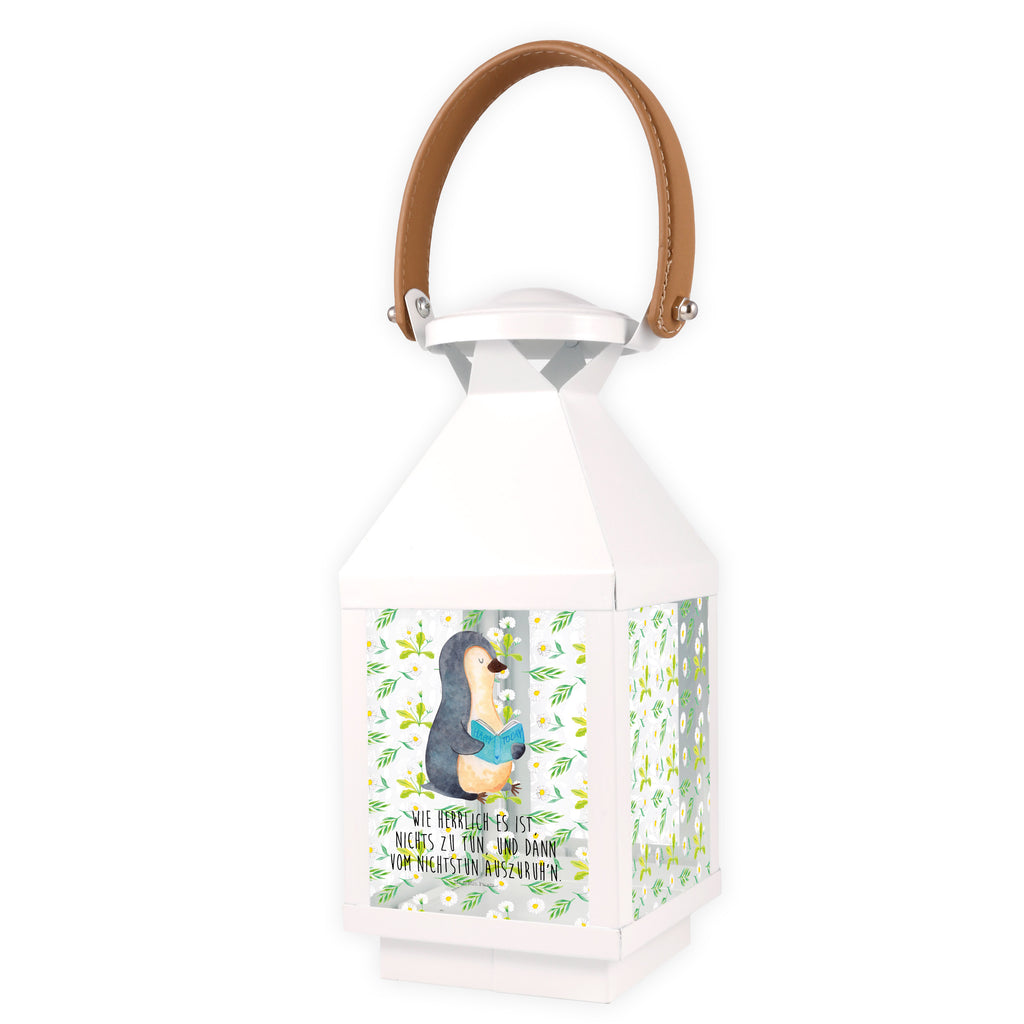 Deko Laterne Pinguin Buch Gartenlampe, Gartenleuchte, Gartendekoration, Gartenlicht, Laterne  kleine Laternen, XXL Laternen, Laterne groß, Pinguin, Pinguine, Buch, Lesen, Bücherwurm, Nichtstun, Faulenzen, Ferien, Urlaub, Freizeit