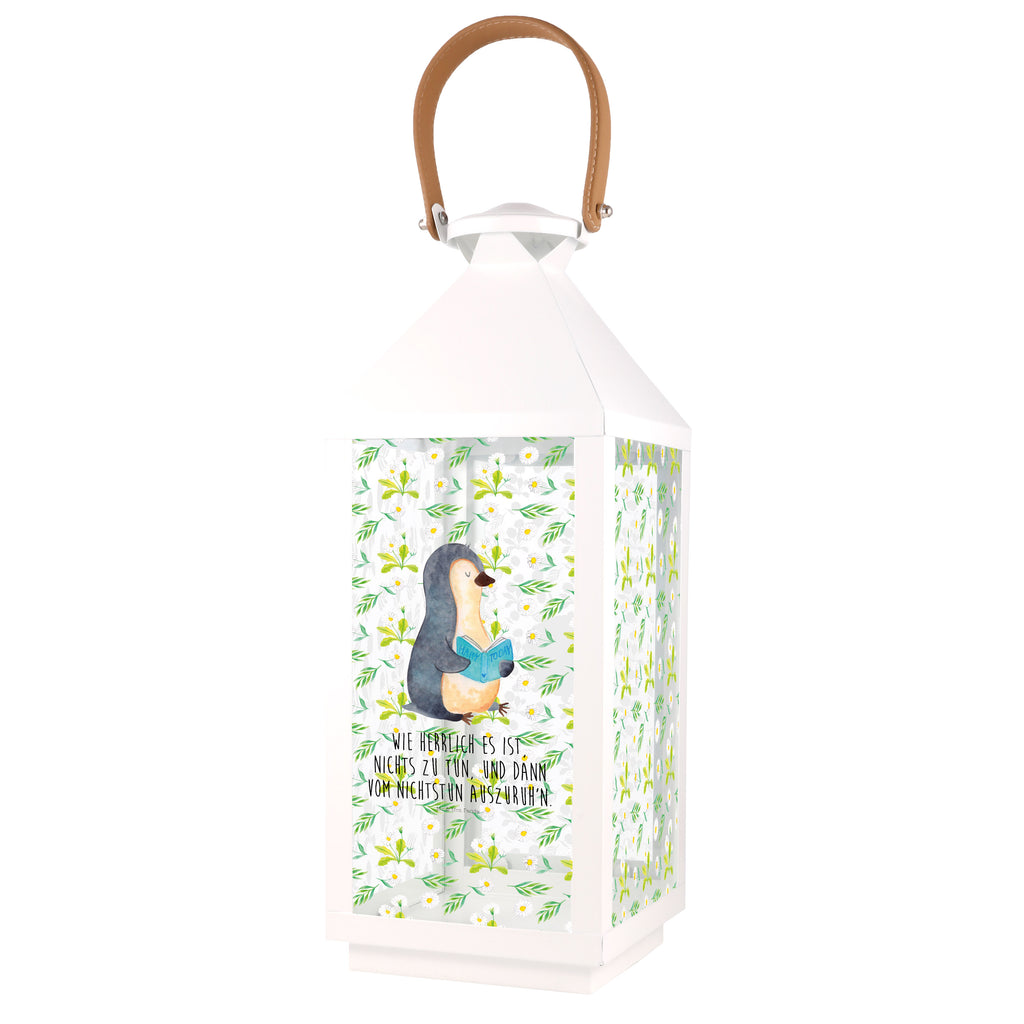 Deko Laterne Pinguin Buch Gartenlampe, Gartenleuchte, Gartendekoration, Gartenlicht, Laterne  kleine Laternen, XXL Laternen, Laterne groß, Pinguin, Pinguine, Buch, Lesen, Bücherwurm, Nichtstun, Faulenzen, Ferien, Urlaub, Freizeit