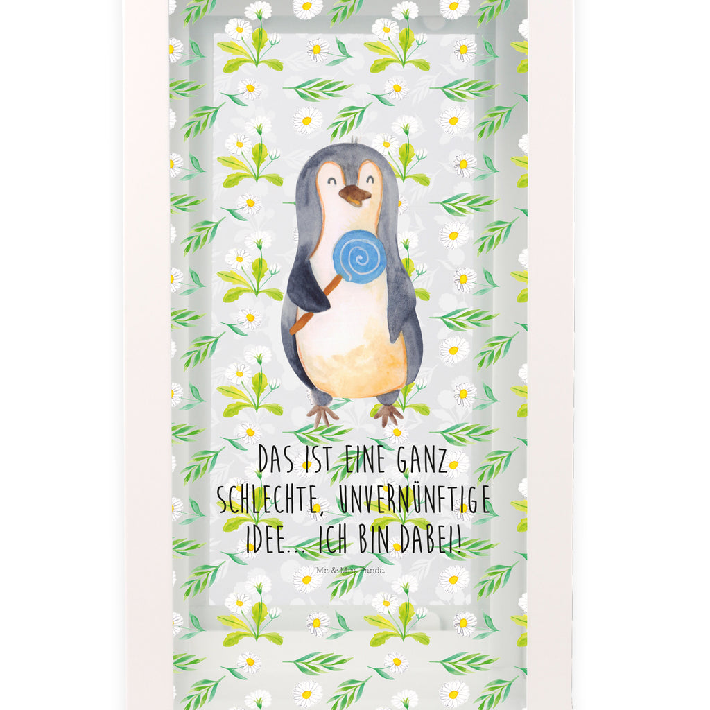 Deko Laterne Pinguin Lolli Gartenlampe, Gartenleuchte, Gartendekoration, Gartenlicht, Laterne  kleine Laternen, XXL Laternen, Laterne groß, Pinguin, Pinguine, Lolli, Süßigkeiten, Blödsinn, Spruch, Rebell, Gauner, Ganove, Rabauke