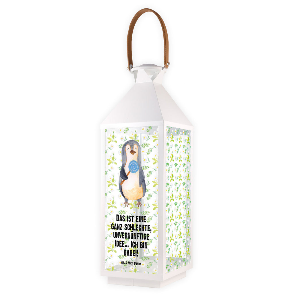 Deko Laterne Pinguin Lolli Gartenlampe, Gartenleuchte, Gartendekoration, Gartenlicht, Laterne  kleine Laternen, XXL Laternen, Laterne groß, Pinguin, Pinguine, Lolli, Süßigkeiten, Blödsinn, Spruch, Rebell, Gauner, Ganove, Rabauke