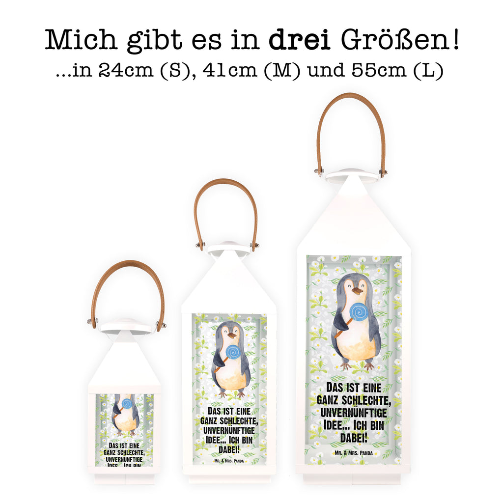 Deko Laterne Pinguin Lolli Gartenlampe, Gartenleuchte, Gartendekoration, Gartenlicht, Laterne  kleine Laternen, XXL Laternen, Laterne groß, Pinguin, Pinguine, Lolli, Süßigkeiten, Blödsinn, Spruch, Rebell, Gauner, Ganove, Rabauke
