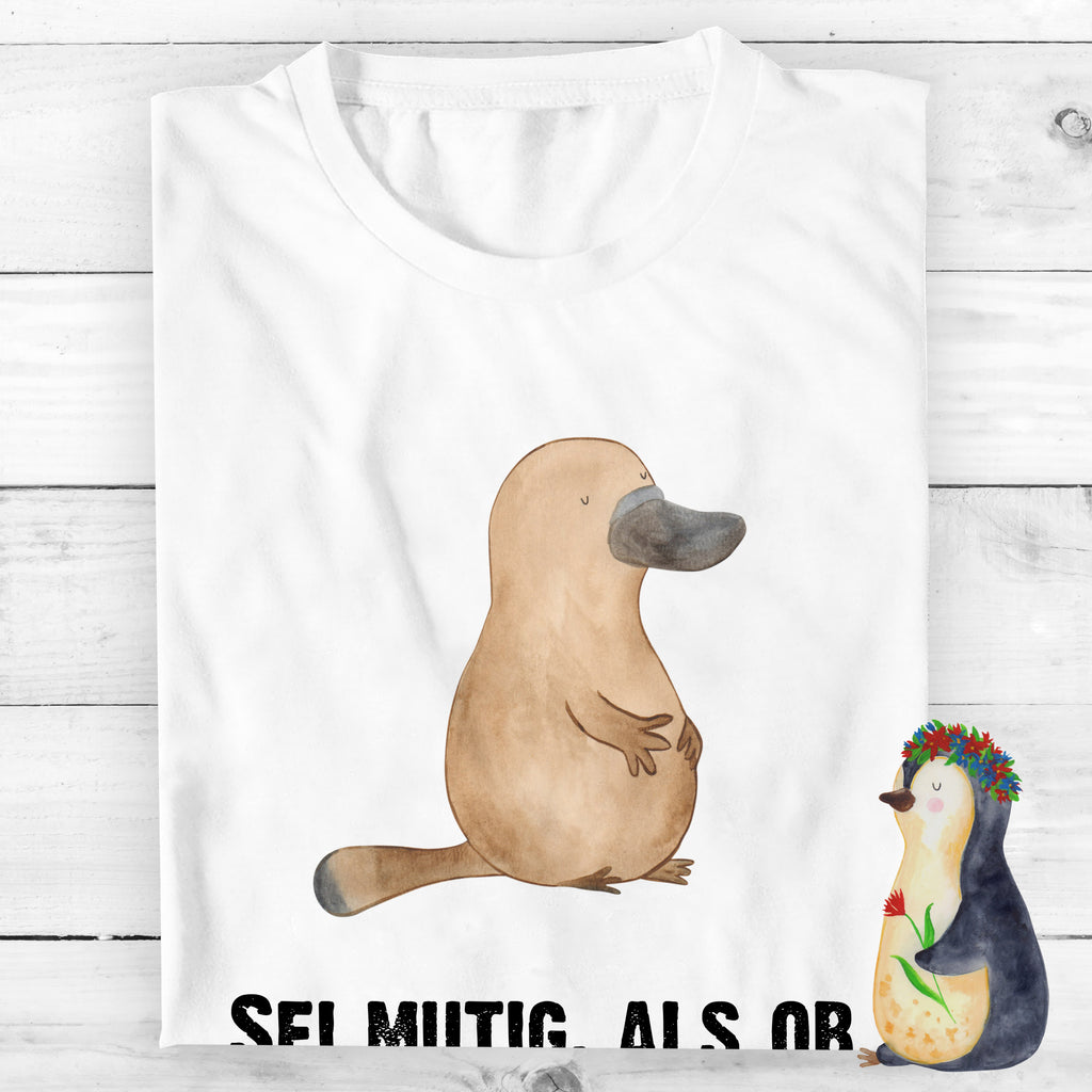 Größe XXL T-Shirt Schnabeltier mutig T-Shirt, Shirt, Tshirt, Lustiges T-Shirt, T-Shirt mit Spruch, Party, Junggesellenabschied, Jubiläum, Geburstag, Herrn, Damen, Männer, Frauen, Schlafshirt, Nachthemd, Sprüche, Meerestiere, Meer, Urlaub, Schnabeltier, Mut, mutig, Lebensweisheit, Schnabeltiere, Motivation, Training, Büro, Arbeit, Neuanfang, Neustart, Weltreise, Raodtrip