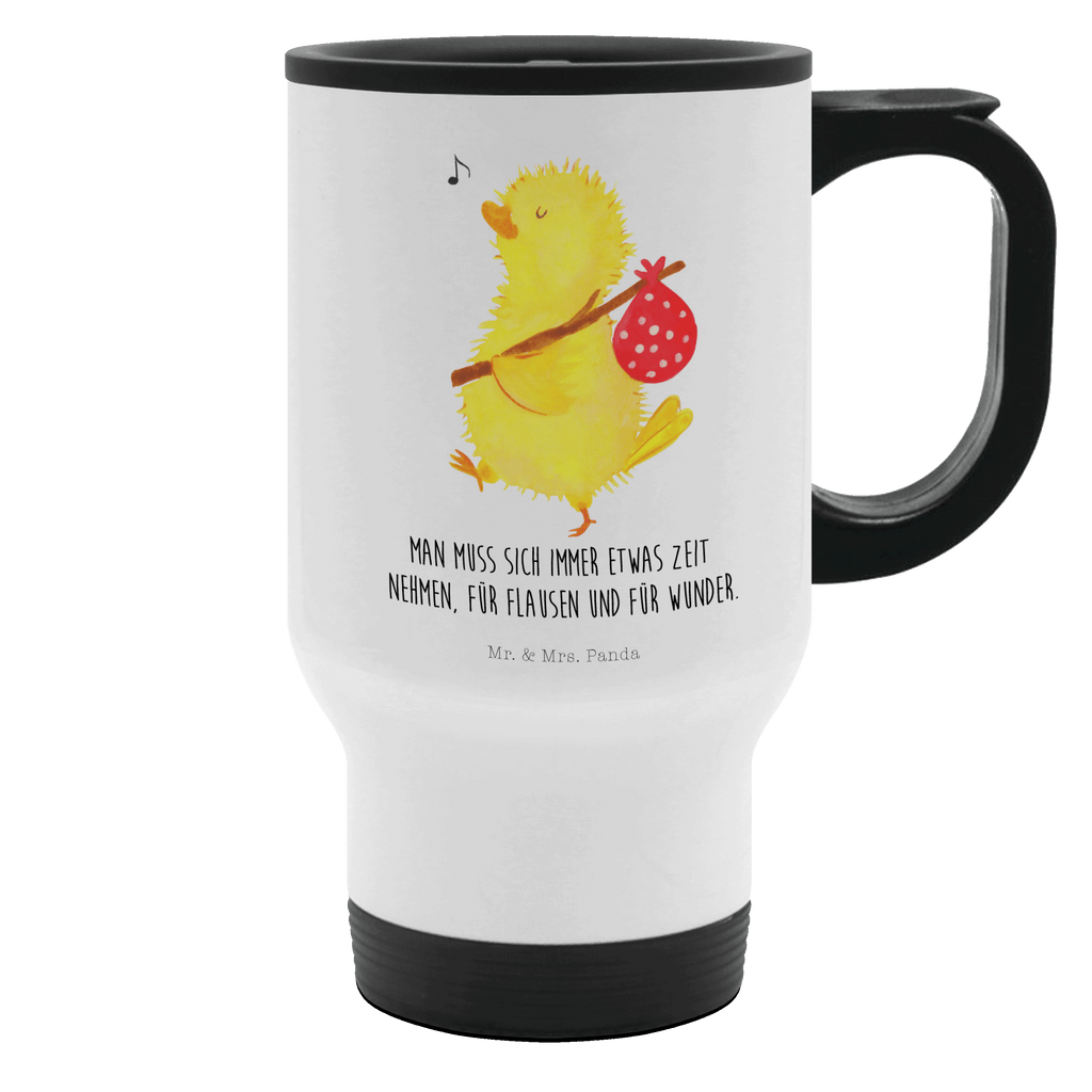 Thermobecher Küken Wanderer Thermobecher, To Go Becher, Thermotasse, Kaffeebecher, Isolierbecher, Thermobecher To Go, Warmhaltetasse, Edelstahlbecher, Reisebecher, Tasse mit Deckel, Thermobecher für 400 ml, Kaffeetasse zum Mitnehmen, Tasse zum Mitnehmen, Spülmaschinenfest, Ostern, Osterhase, Ostergeschenke, Osternest, Osterdeko, Geschenk zu Ostern, Küken, Osterei, Ostereier, Ei, Frühlingsgefühle, Freude, Grüße, liebe Grüße, Frohe Ostern, Ostergrüße, Flausen, Wunder, Reisen, Weltenbummler, Zeit, Zeitmanagement, Backpacker