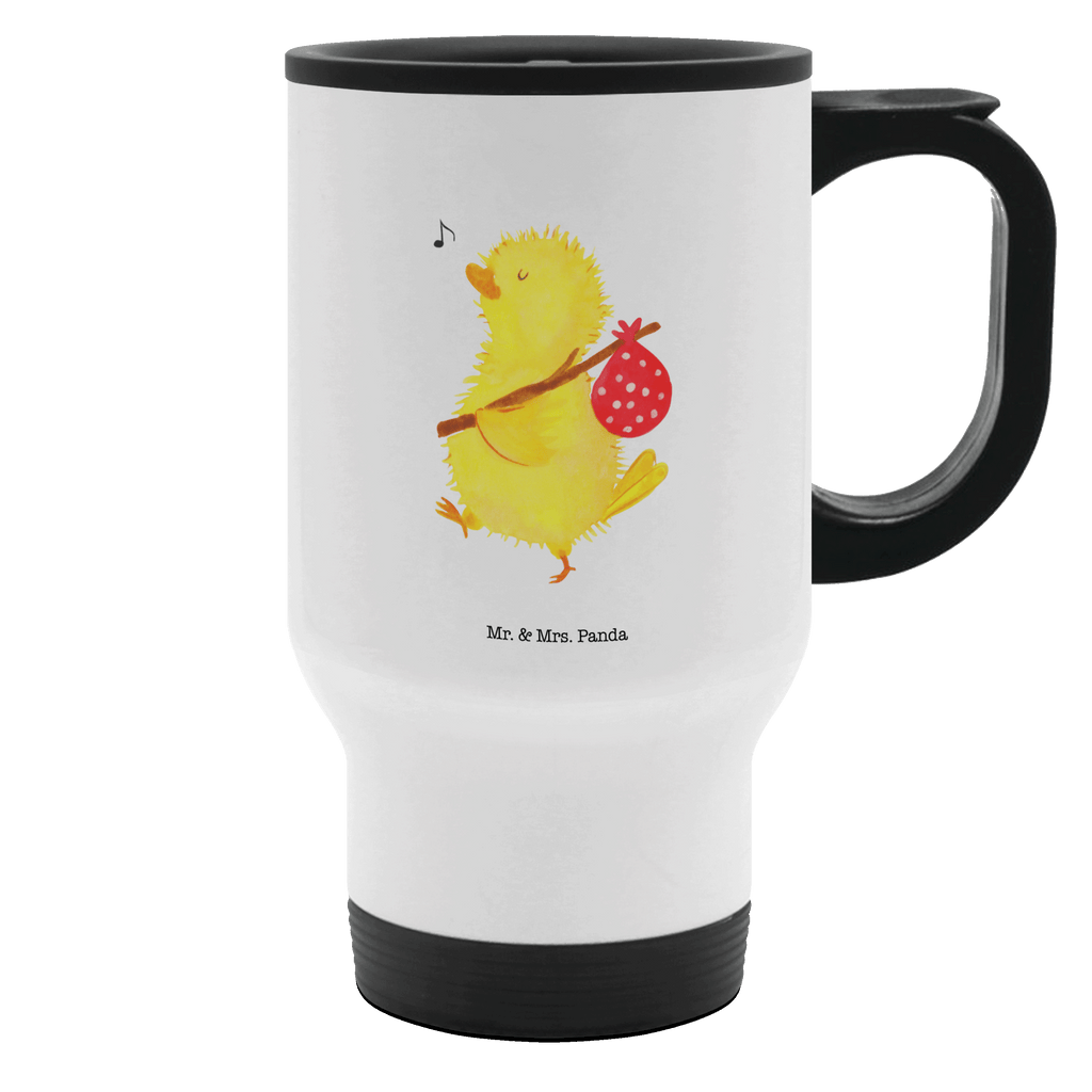 Thermobecher Küken Wanderer Thermobecher, To Go Becher, Thermotasse, Kaffeebecher, Isolierbecher, Thermobecher To Go, Warmhaltetasse, Edelstahlbecher, Reisebecher, Tasse mit Deckel, Thermobecher für 400 ml, Kaffeetasse zum Mitnehmen, Tasse zum Mitnehmen, Spülmaschinenfest, Ostern, Osterhase, Ostergeschenke, Osternest, Osterdeko, Geschenk zu Ostern, Küken, Osterei, Ostereier, Ei, Frühlingsgefühle, Freude, Grüße, liebe Grüße, Frohe Ostern, Ostergrüße, Flausen, Wunder, Reisen, Weltenbummler, Zeit, Zeitmanagement, Backpacker
