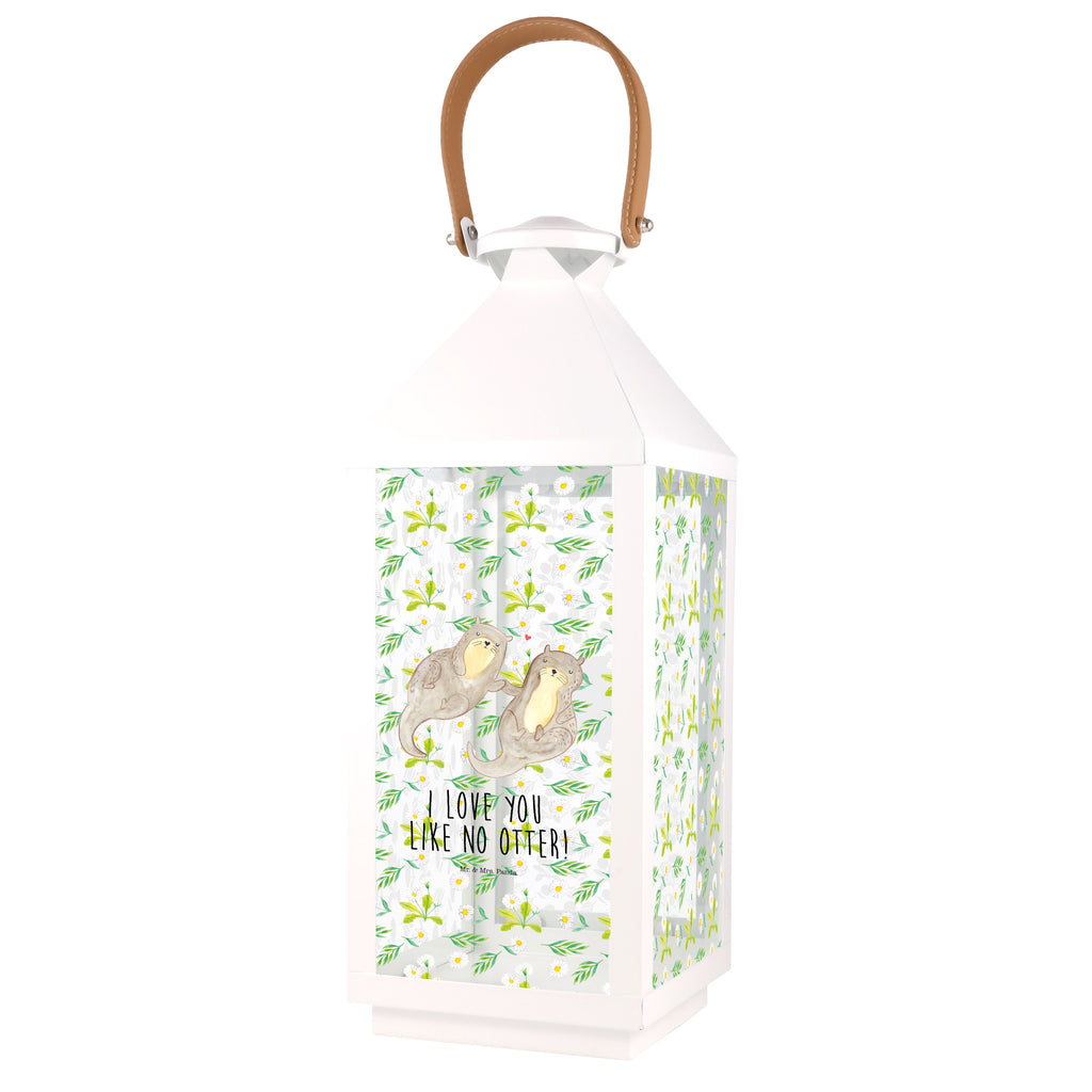 Deko Laterne Otter händchenhaltend Gartenlampe, Gartenleuchte, Gartendekoration, Gartenlicht, Laterne  kleine Laternen, XXL Laternen, Laterne groß, Otter, Fischotter, Seeotter, Otter Seeotter See Otter