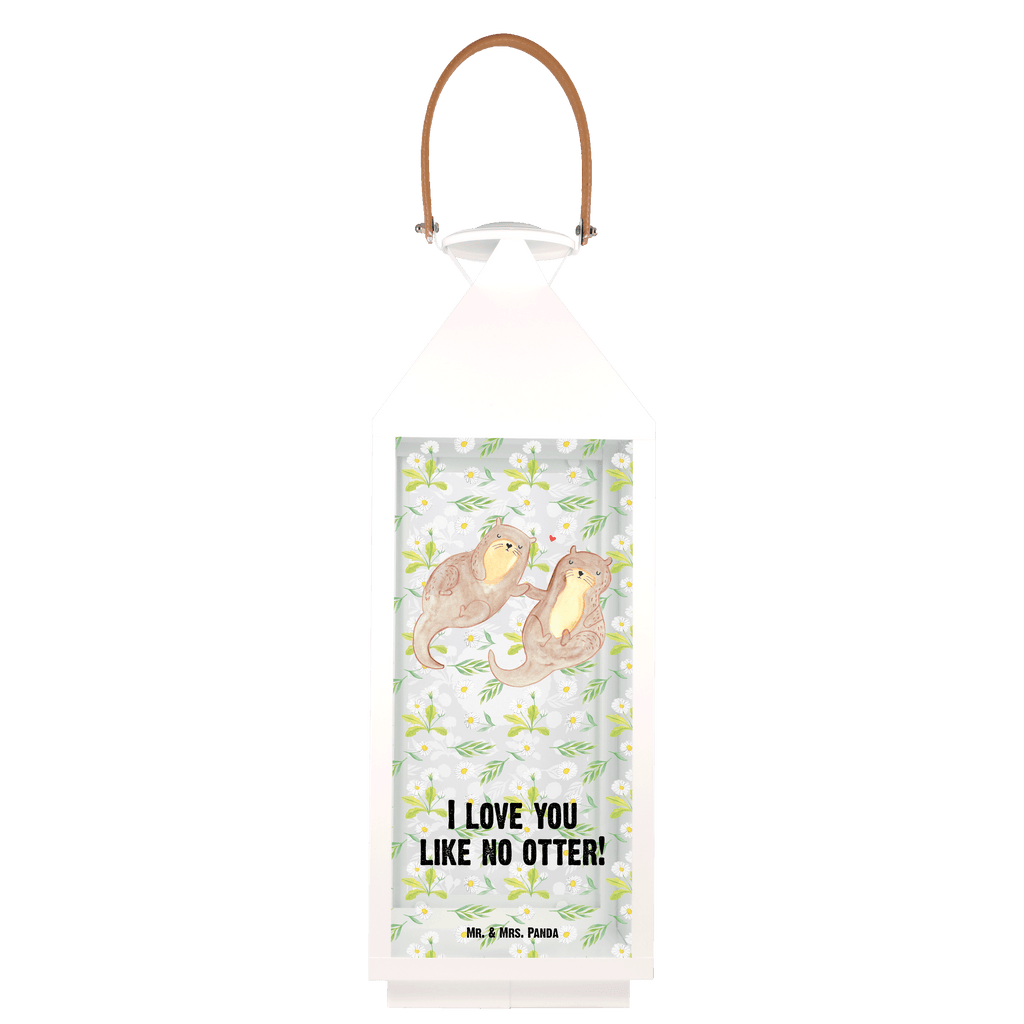 Deko Laterne Otter händchenhaltend Gartenlampe, Gartenleuchte, Gartendekoration, Gartenlicht, Laterne  kleine Laternen, XXL Laternen, Laterne groß, Otter, Fischotter, Seeotter, Otter Seeotter See Otter