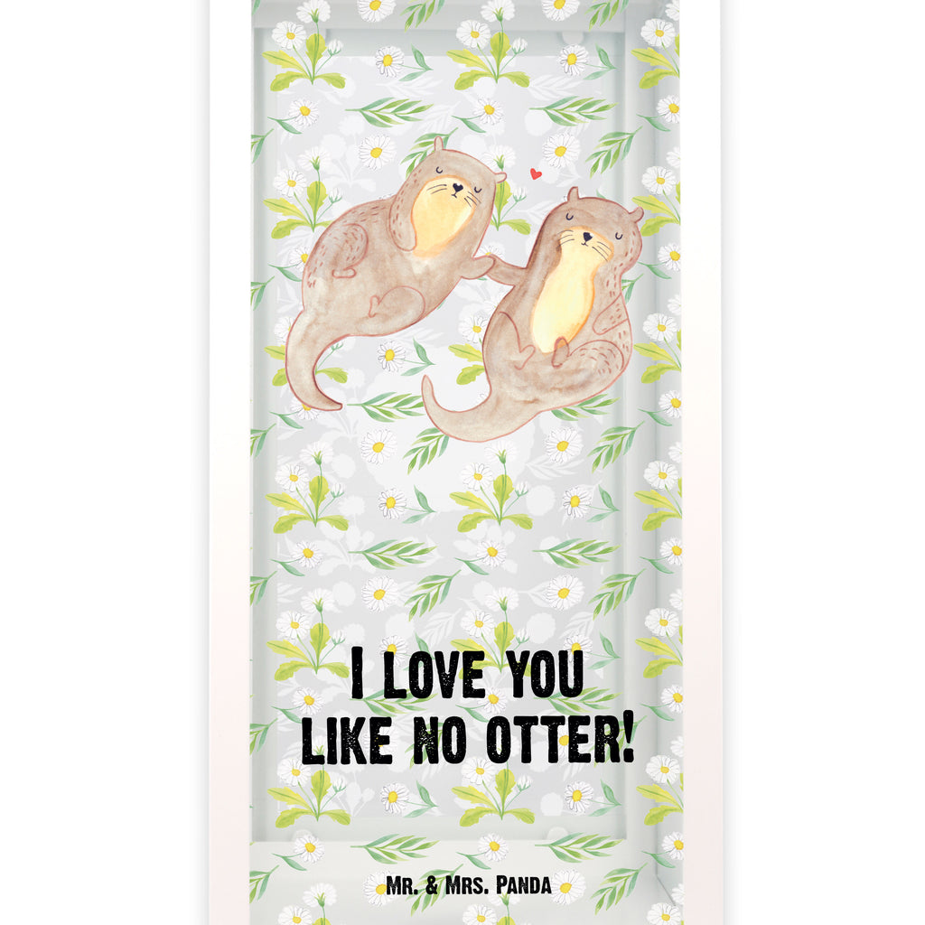 Deko Laterne Otter händchenhaltend Gartenlampe, Gartenleuchte, Gartendekoration, Gartenlicht, Laterne  kleine Laternen, XXL Laternen, Laterne groß, Otter, Fischotter, Seeotter, Otter Seeotter See Otter