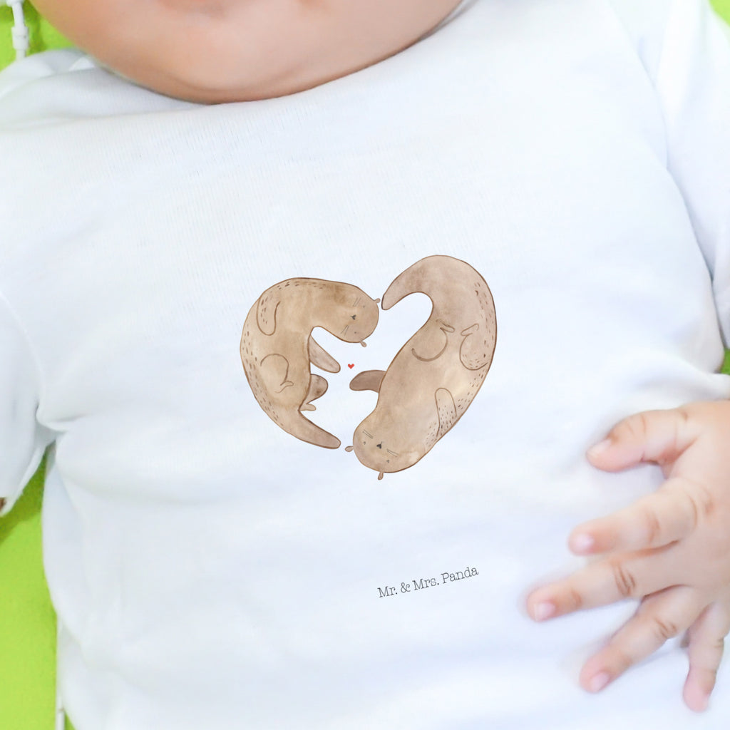 3-6 Monate Baby Longsleeve Otter Herz Mädchen, Jungen, Baby, Langarm, Bio, Kleidung, Otter, Fischotter, Seeotter, Liebe, Herz, Liebesbeweis, Liebesgeschenk, Bessere Hälfte, Love you, Jahrestag, Hochzeitstag, Verlobung, gemeinsames Leben