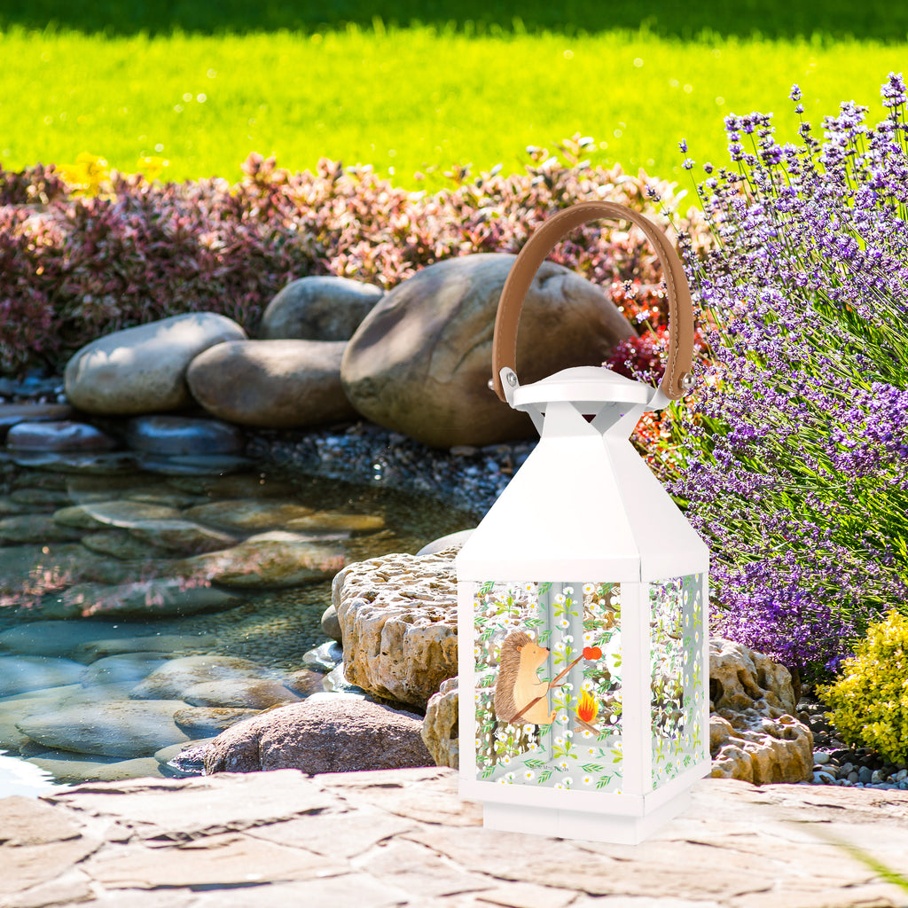 Deko Laterne Igel grillt Gartenlampe, Gartenleuchte, Gartendekoration, Gartenlicht, Laterne  kleine Laternen, XXL Laternen, Laterne groß, Tiermotive, Gute Laune, lustige Sprüche, Tiere, Igel, Grillen, Ziele, Motivation, arbeitslos, Sinn des Lebens, Spruch