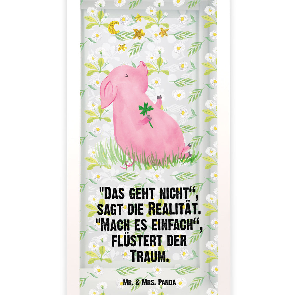 Deko Laterne Glücksschwein Gartenlampe, Gartenleuchte, Gartendekoration, Gartenlicht, Laterne  kleine Laternen, XXL Laternen, Laterne groß, Tiermotive, Gute Laune, lustige Sprüche, Tiere, Glücksschwein. Glück, Schwein, Schweinchen, Sterne, Sernchen, Ziele, Träume, Motivation, Glücksbringer