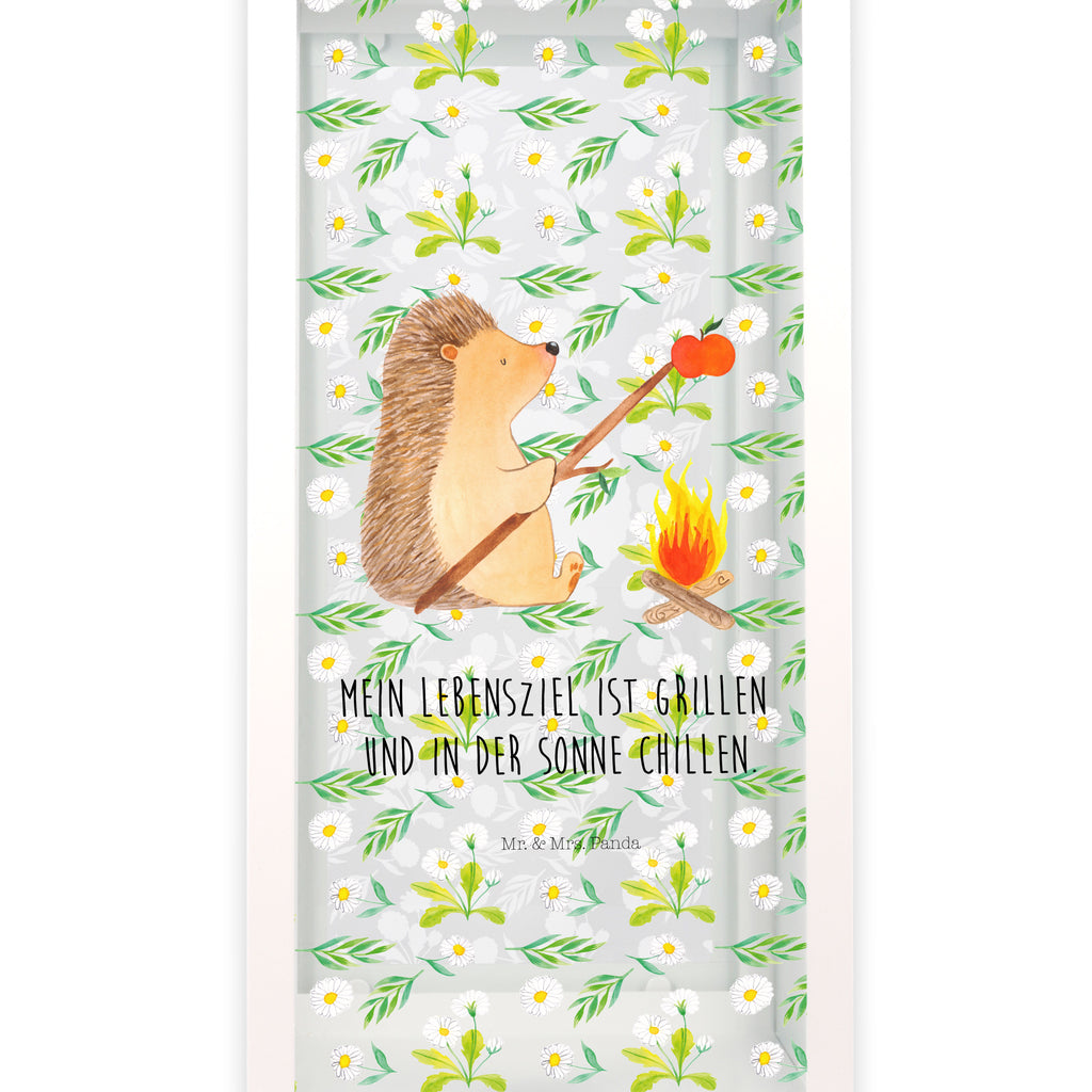 Deko Laterne Igel grillt Gartenlampe, Gartenleuchte, Gartendekoration, Gartenlicht, Laterne  kleine Laternen, XXL Laternen, Laterne groß, Tiermotive, Gute Laune, lustige Sprüche, Tiere, Igel, Grillen, Ziele, Motivation, arbeitslos, Sinn des Lebens, Spruch