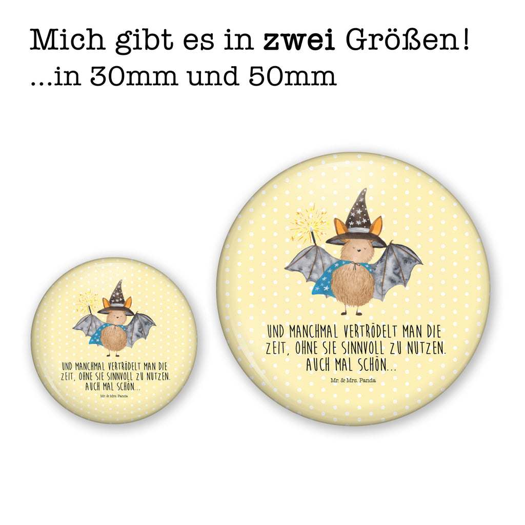 50mm Button Fledermaus Zauberer 50mm Button, Button, Pin, Anstecknadel, Tiermotive, Gute Laune, lustige Sprüche, Tiere, Fledermaus, Fledermäuse, Zauberer, Magier, Frauen, reinsteigern