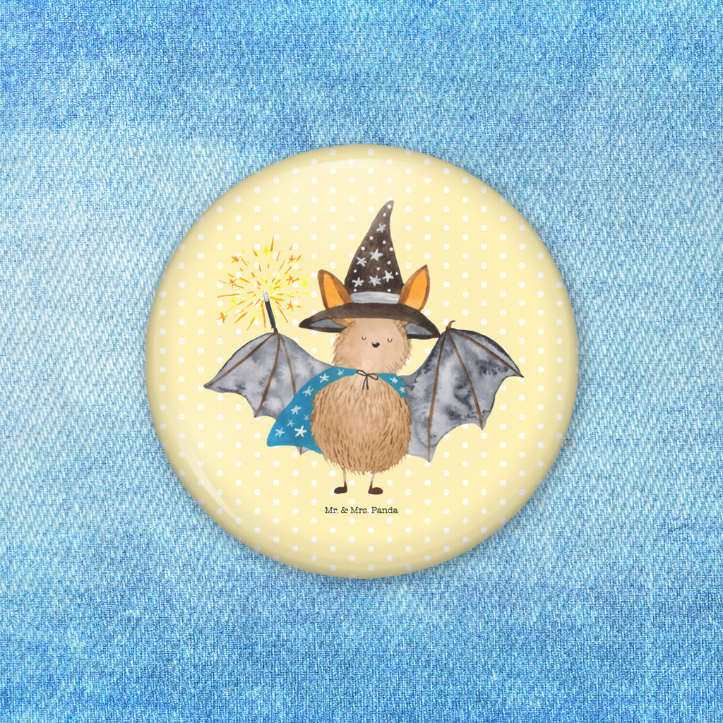 50mm Button Fledermaus Zauberer 50mm Button, Button, Pin, Anstecknadel, Tiermotive, Gute Laune, lustige Sprüche, Tiere, Fledermaus, Fledermäuse, Zauberer, Magier, Frauen, reinsteigern
