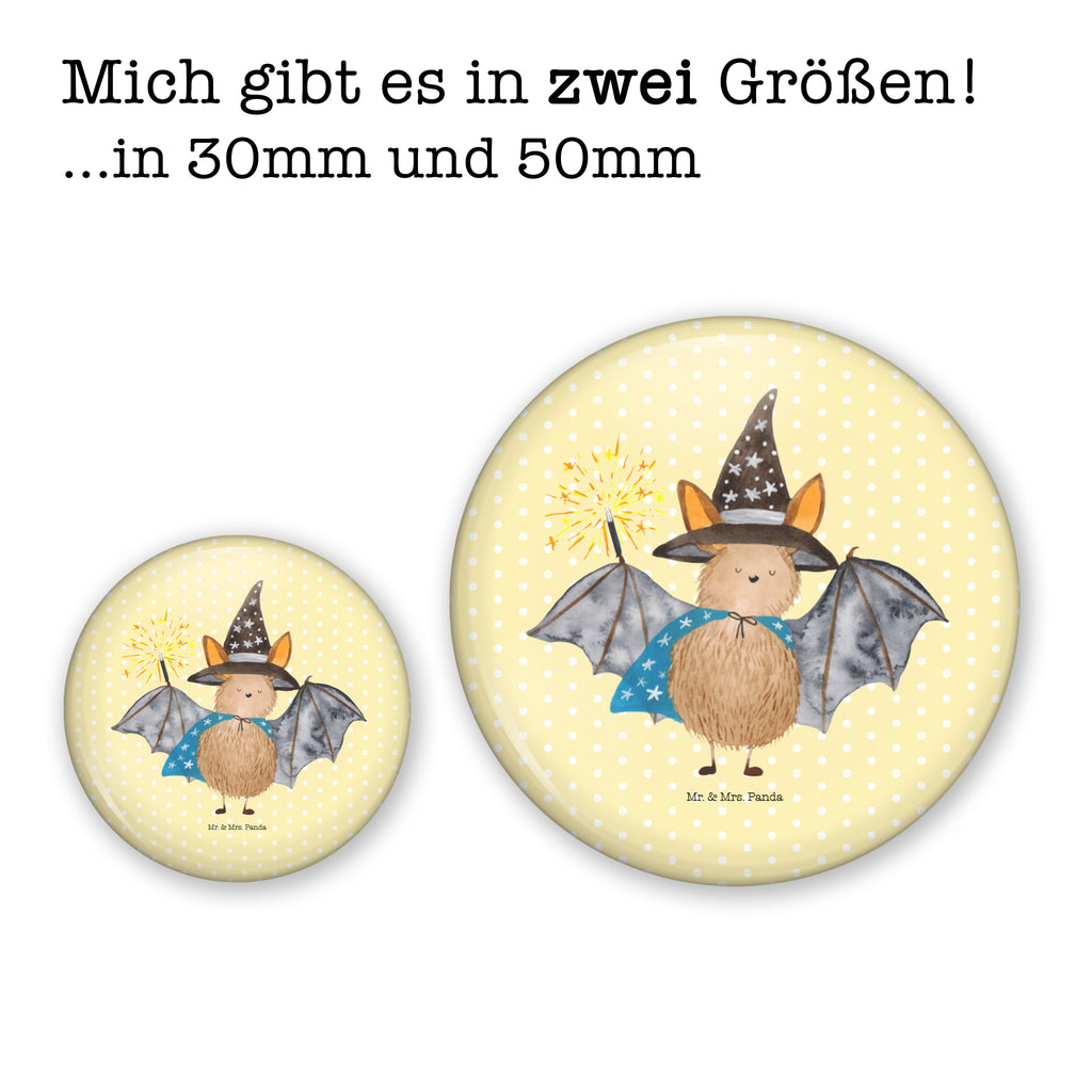 50mm Button Fledermaus Zauberer 50mm Button, Button, Pin, Anstecknadel, Tiermotive, Gute Laune, lustige Sprüche, Tiere, Fledermaus, Fledermäuse, Zauberer, Magier, Frauen, reinsteigern