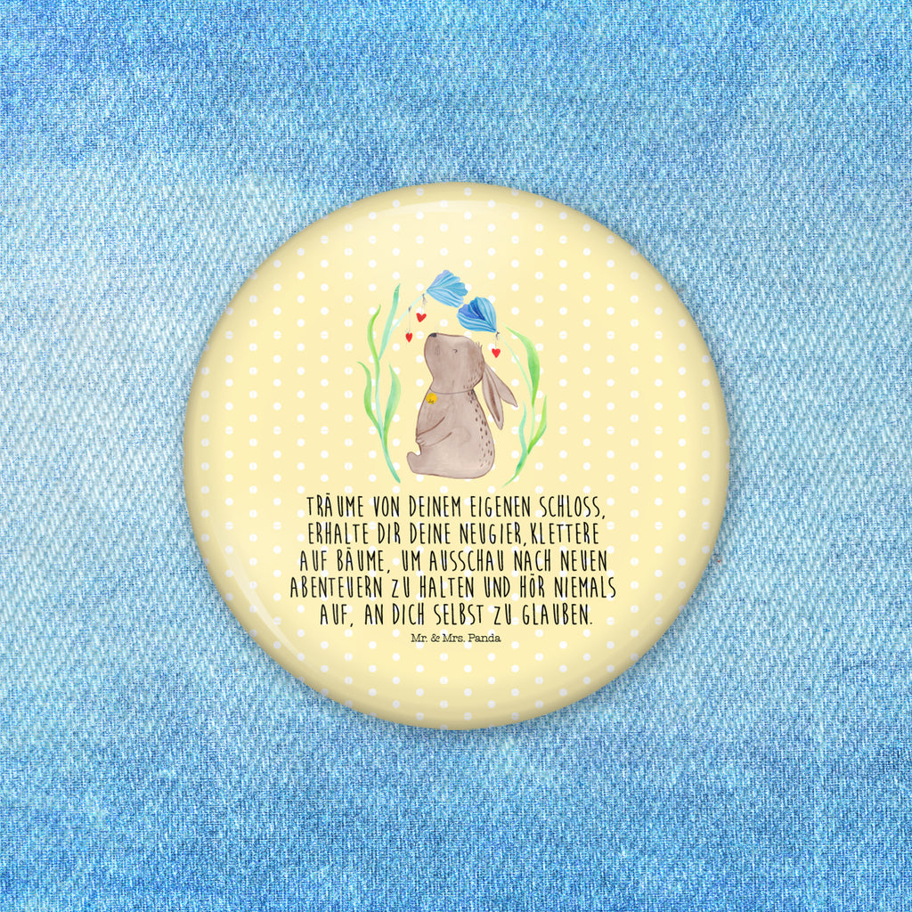 50mm Button Hase Blume 50mm Button, Button, Pin, Anstecknadel, Ostern, Osterhase, Ostergeschenke, Osternest, Osterdeko, Geschenk zu Ostern, Hase, Kaninchen, Kind, Taufe, Taufgeschenk, Geburt, Schwangerschaft, erstes Kind, Kindergeburtstag, Geburtstag, Hoffnung, Träume