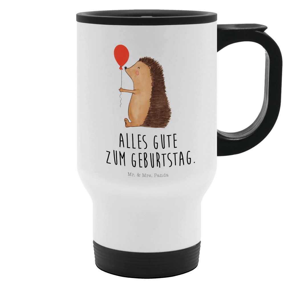 Thermobecher Igel mit Luftballon Thermobecher, To Go Becher, Thermotasse, Kaffeebecher, Isolierbecher, Thermobecher To Go, Warmhaltetasse, Edelstahlbecher, Reisebecher, Tasse mit Deckel, Thermobecher für 400 ml, Kaffeetasse zum Mitnehmen, Tasse zum Mitnehmen, Spülmaschinenfest, Tiermotive, Gute Laune, lustige Sprüche, Tiere, Igel, Geburtstag, Herzlichen Glückwunsch, Glückwunsch, Geburtstagskind, Ballon, Happy Birthday