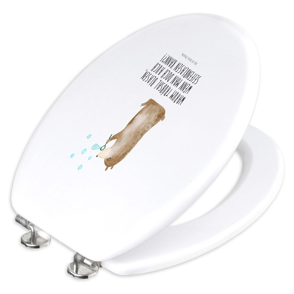 Motiv WC Sitz Bär Seifenblasen Klobrille, Klodeckel, Toilettendeckel, WC-Sitz, Toilette, Bär, Teddy, Teddybär, Seifenblasen Bär Lustig Sein Glücklich Traurig Happy