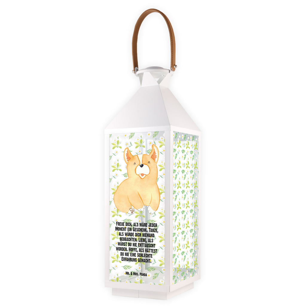 Deko Laterne Corgie Gartenlampe, Gartenleuchte, Gartendekoration, Gartenlicht, Laterne  kleine Laternen, XXL Laternen, Laterne groß, Hund, Hundemotiv, Haustier, Hunderasse, Tierliebhaber, Hundebesitzer, Sprüche, Corgie, Welsh Corgie Pembroke, britisch, Motivation, Spruch, Hundespruch, Lebensfreude