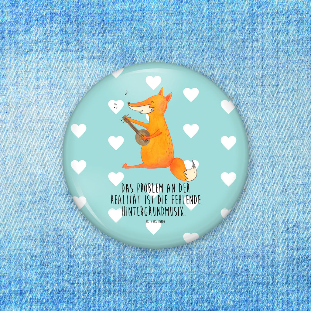 50mm Button Fuchs Gitarre 50mm Button, Button, Pin, Anstecknadel, Fuchs, Füchse, Geschenk Musiker, Musik Spruch, Musikerin, Sänger, Sängerin, Gitarre